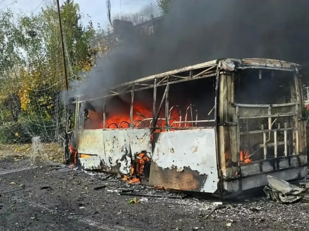 En bild som sägs föreställa bussen.