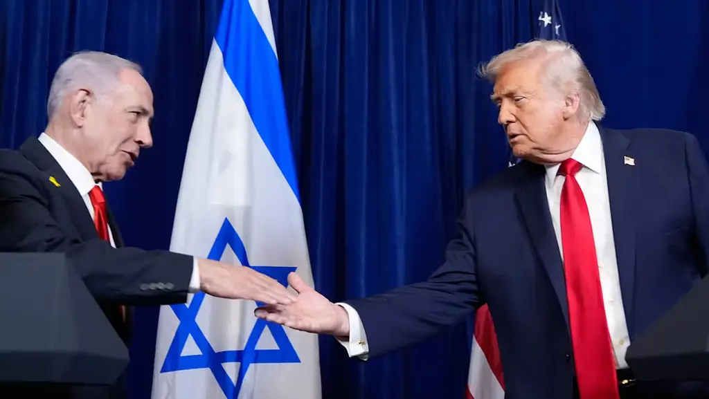 Benjamin Netanyahu och Donald Trump.