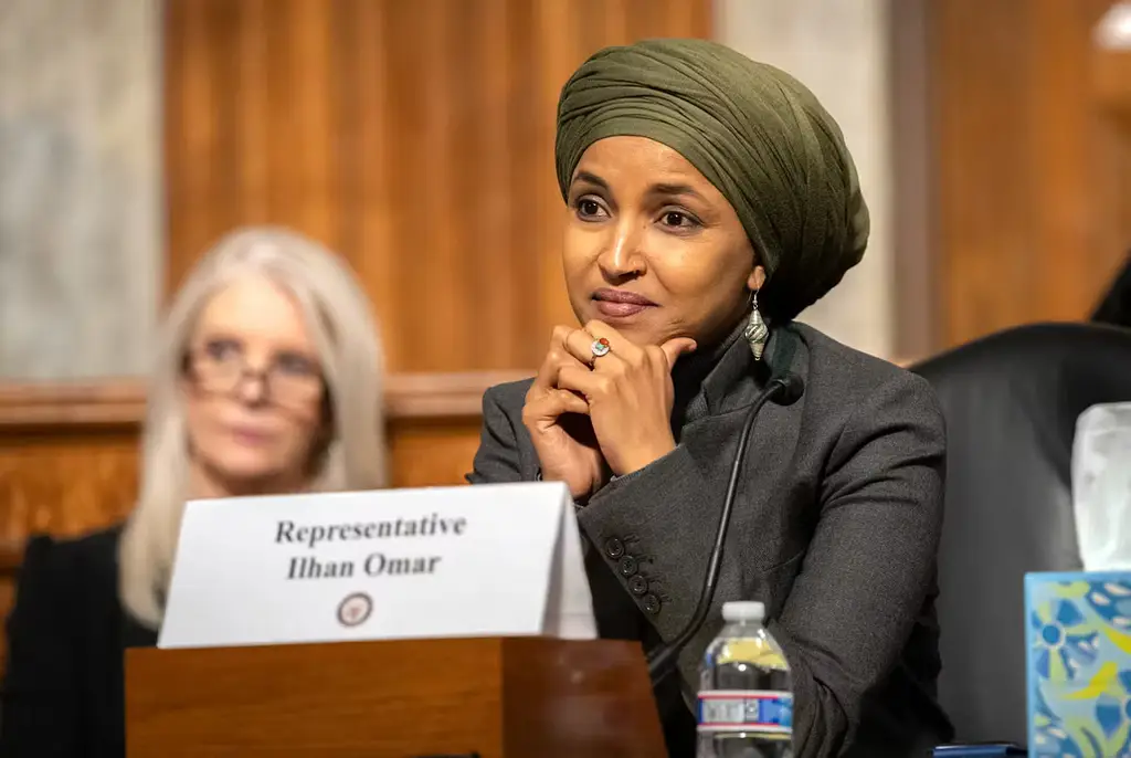 Arkivbild på Ilhan Omar.