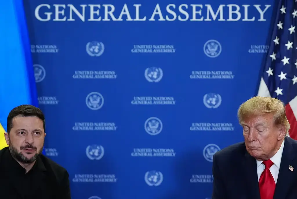 President Donald Trump mötte Volodymyr Zelenskyj under FN:s generalförsamling i september.