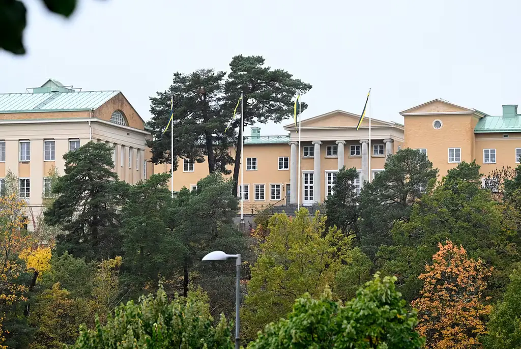 Exteriör på Sigtunaskolan Humanistiska Läroverket.