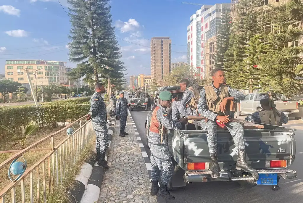 Etiopiens federala poliser i Tigray.