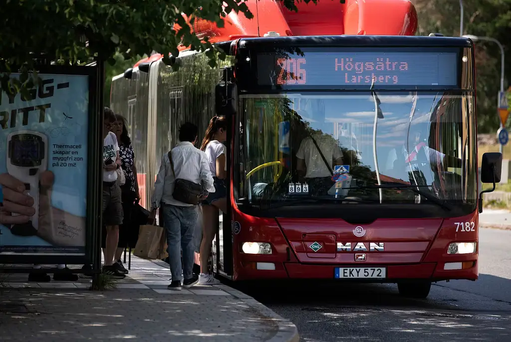 Arkivbild: SL-buss 206 på Lidingö. 