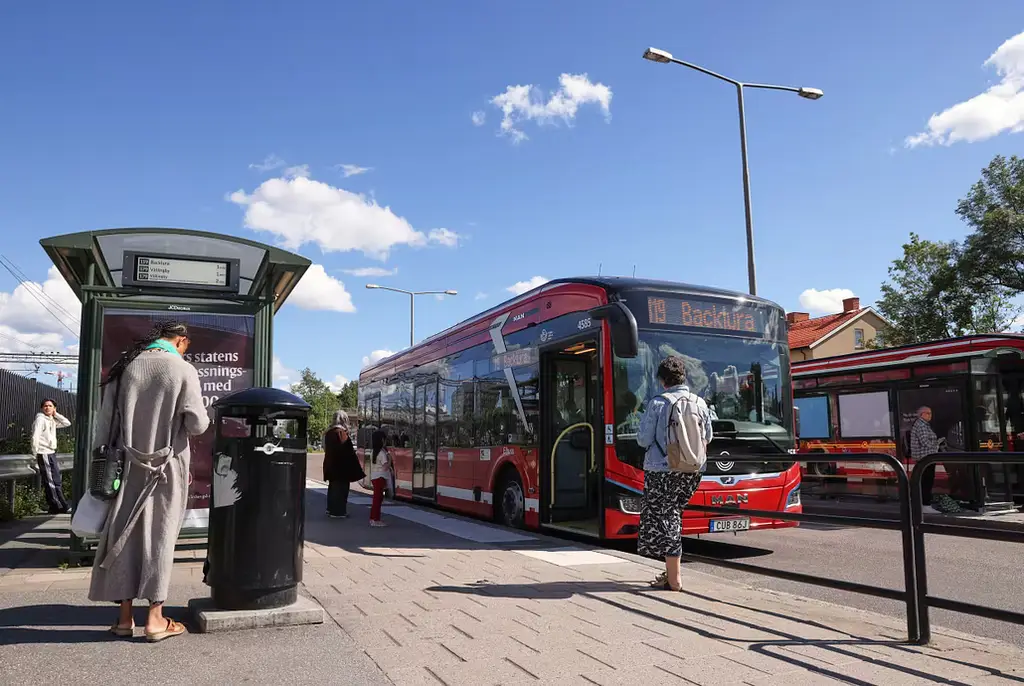 Bild på SL-buss.
