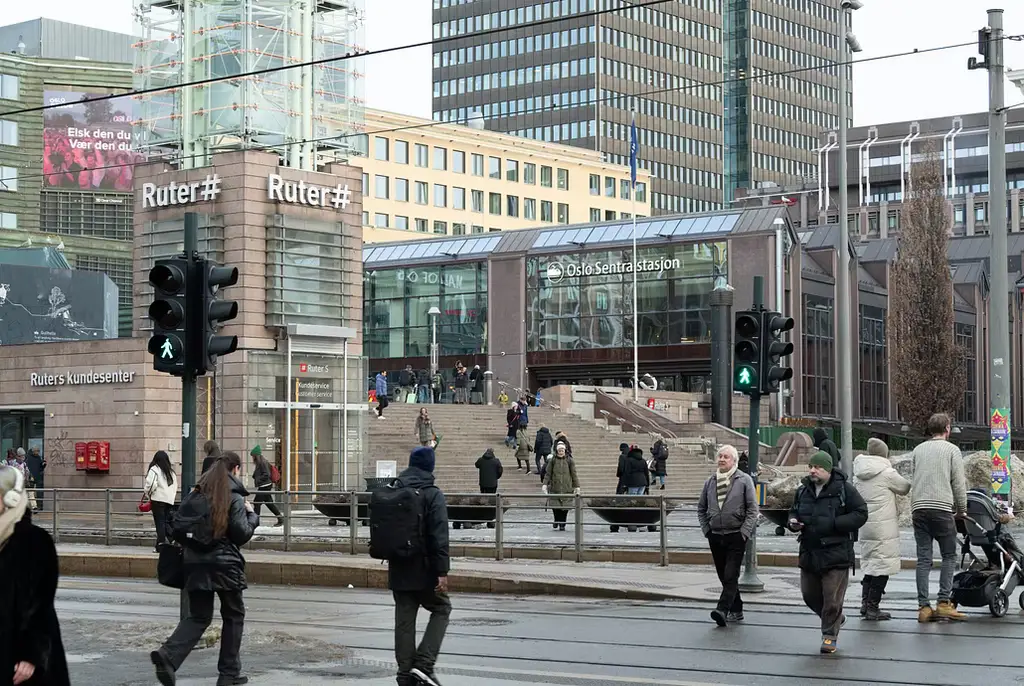 Arkivbild av Oslo centralstation.