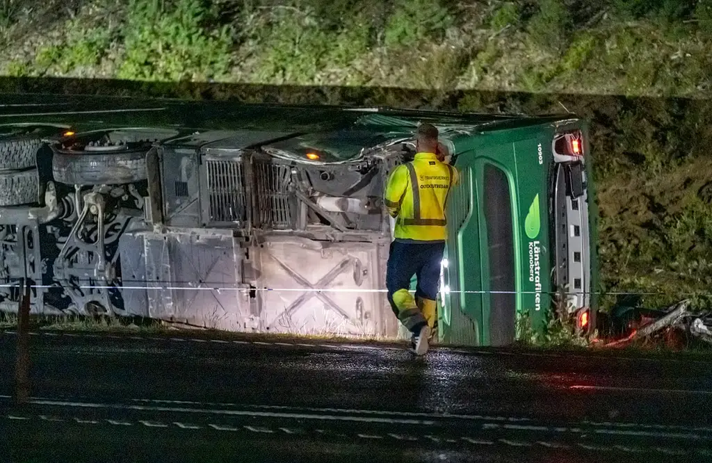 Olyckan utanför Växjö.