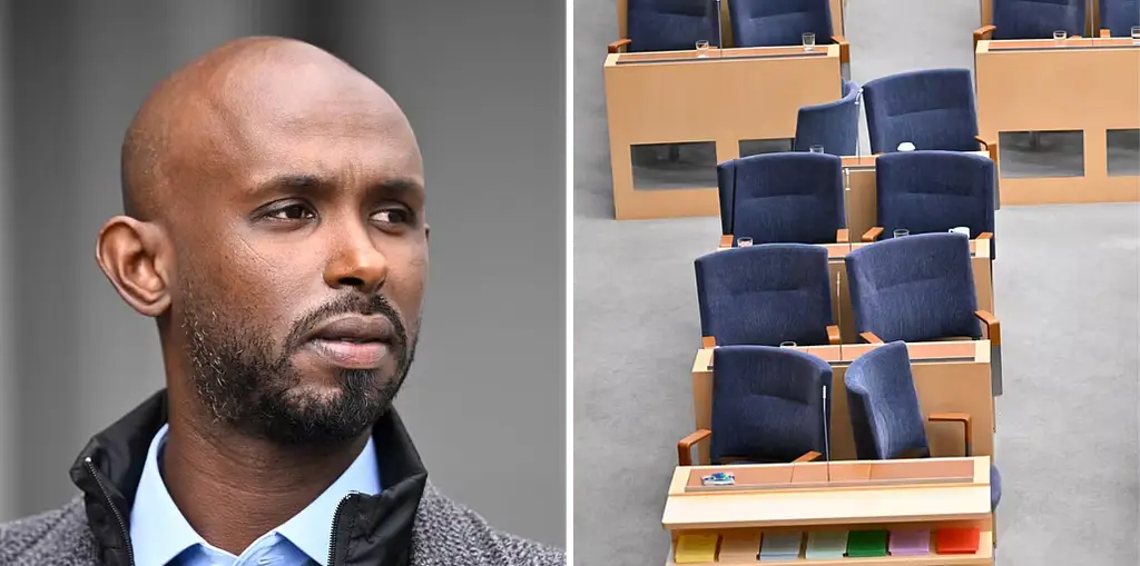 Mohamed Abdukardir Ali (V) har ansökt om ledighet i riksdagen.