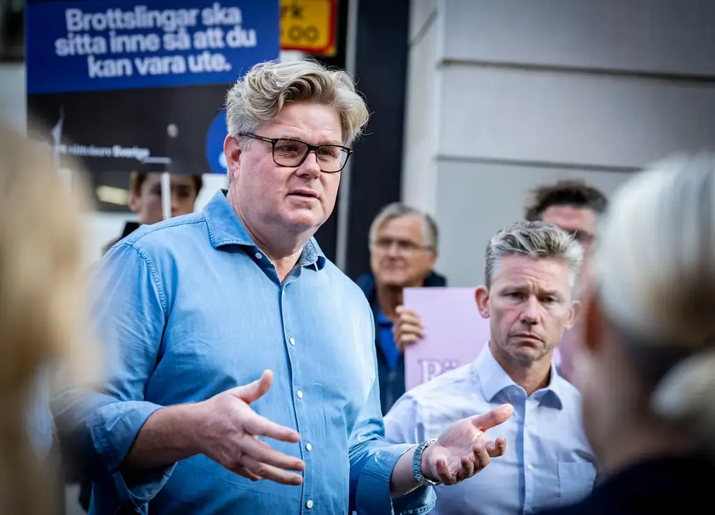 Gunnar Strömmer, justitieminister i övergångsregeringen, i Malmö 5 september.
