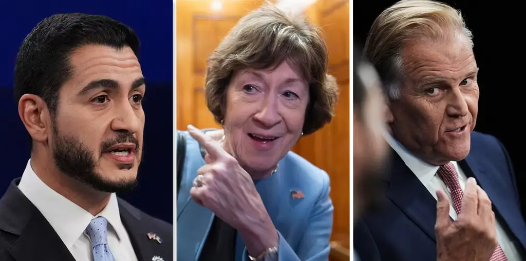  Abdul El-Sayed, Susan Collins  och Mike Roger.
