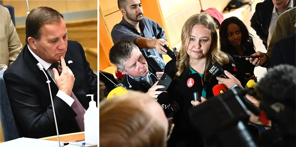 Stefan Löfven i riksdagen, 2021/Ida Gabrielsson i riksdagen, 28 september.