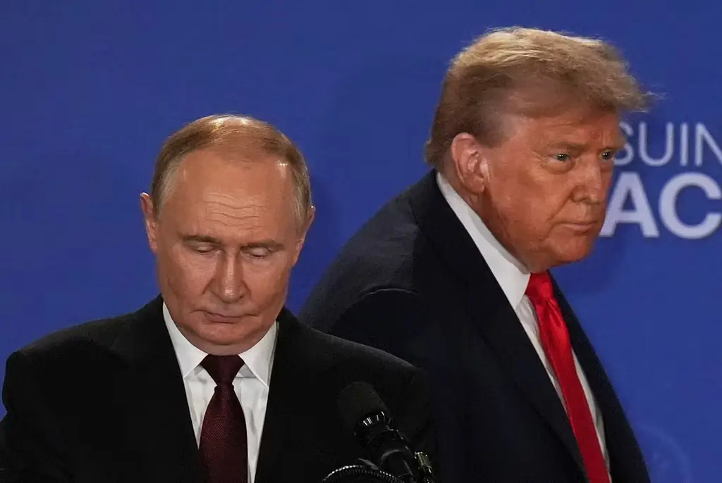 Donald Trump och Vladimir Putin i augusti 2025.