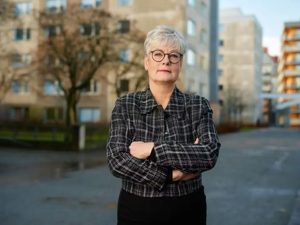 Hyresgästföreningens ordförande Marie Linder.