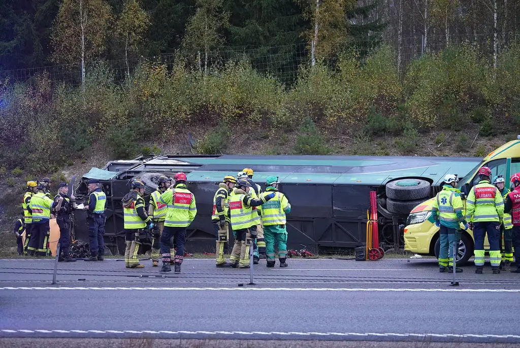 Räddningstjänsten på plats.