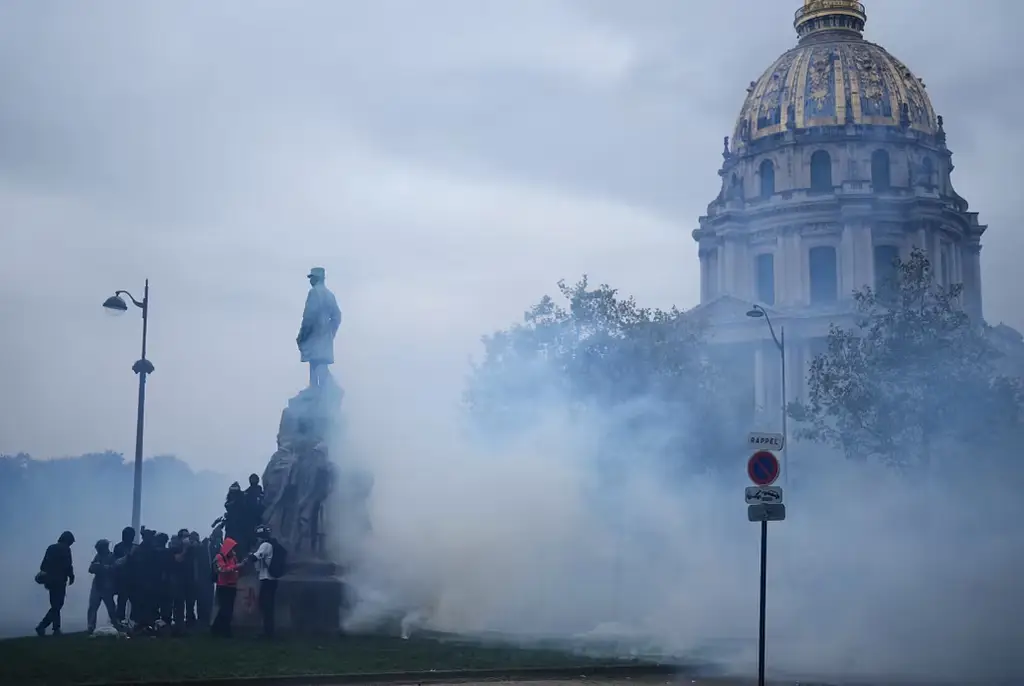 Protester i Paris.