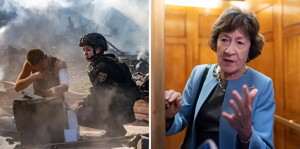 Republikanen Susan Collins är en av senatorerna som kräver att Trump stoppar dieselavtalet med Ryssland. De hänvisar bland annat till att avtalet underlättar Rysslands krigföring i Ukraina.