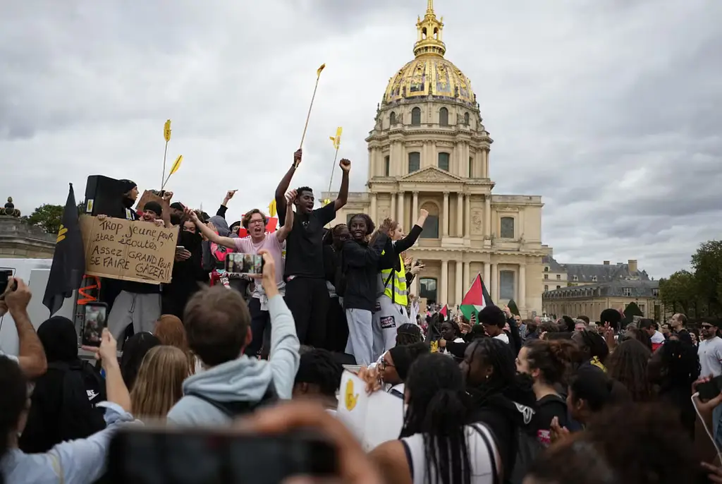 Studenter i Paris.
