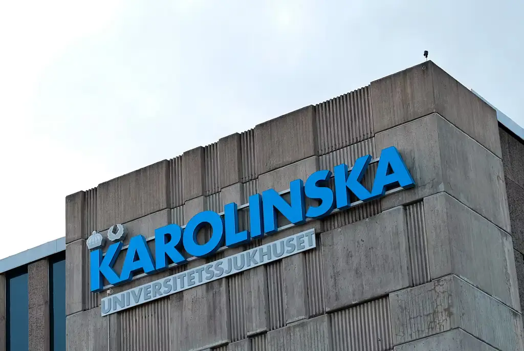Karolinska Universitetssjukhuset i Huddinge.