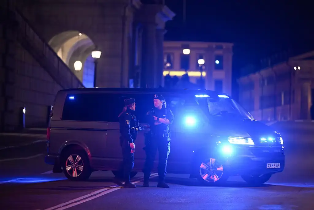 Bild från polisinsatsen.