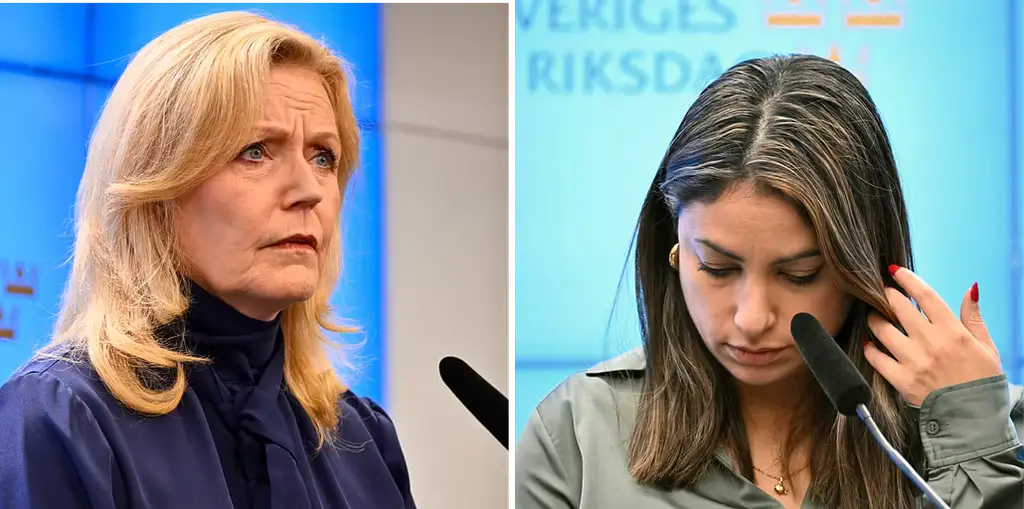 Elisabeth Thand Ringqvist och Nooshi Dadgostar. Arkivbilder.