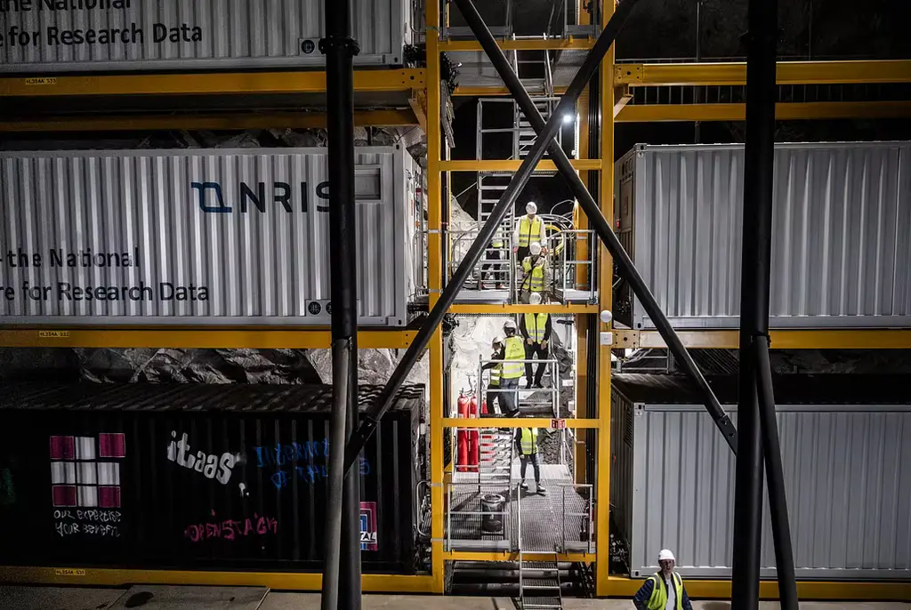 Arkivbild: Datacenter i en avlägsen by i Norge.