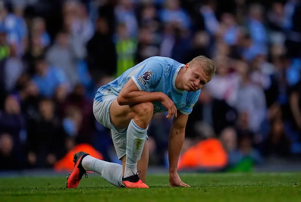 Citys norske stjärna Erling Haaland, 20 september.
