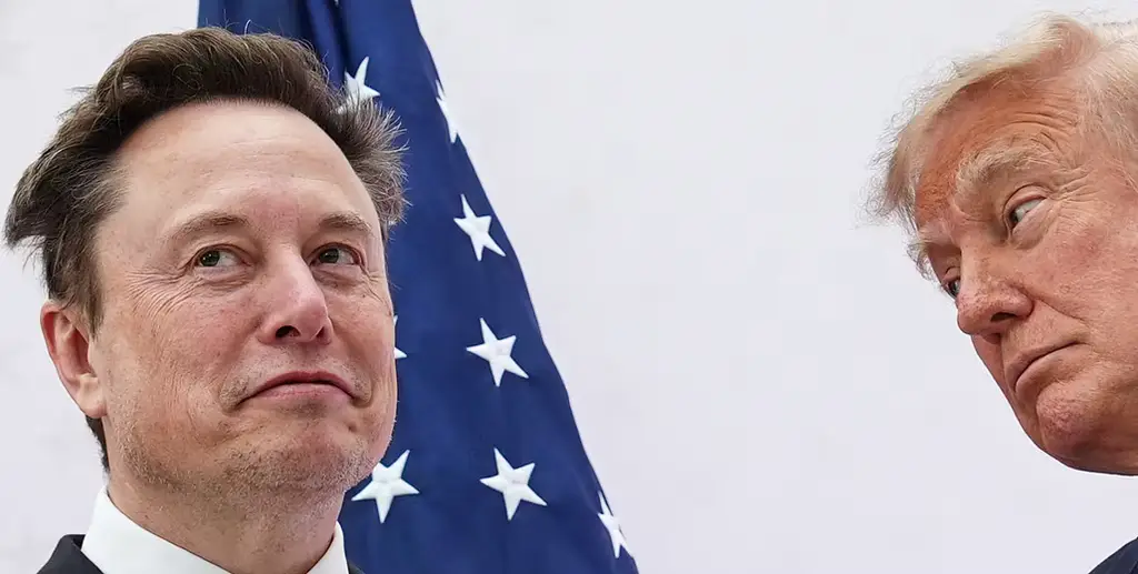 Trump och Musk 8 oktober.