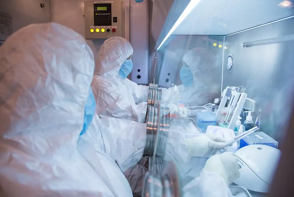 En bild som laboratoriet i Irkutsk släppte 2019.
