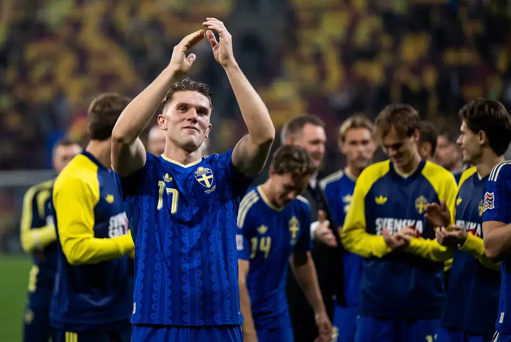 Viktor Gyökeres efter matchen.