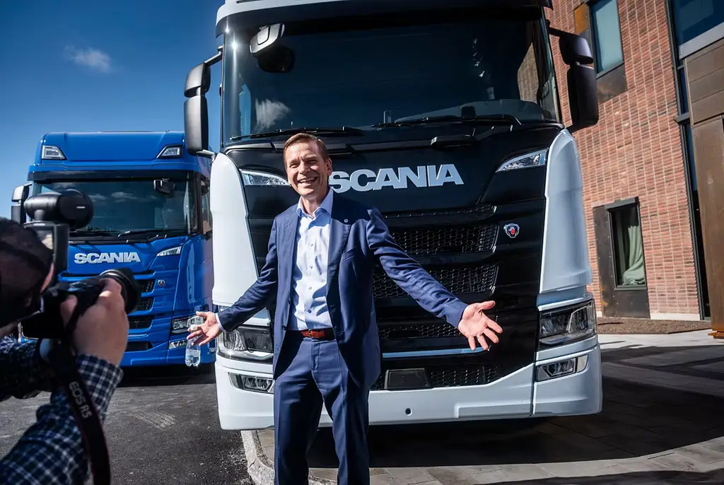 Lastbilstillverkaren Scanias och Tratons vd Christian Levin.