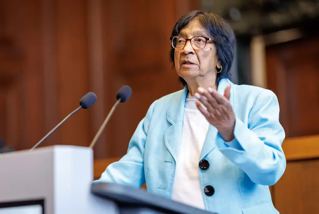 Mottagaren av Nobels fredspris, Navi Pillay.